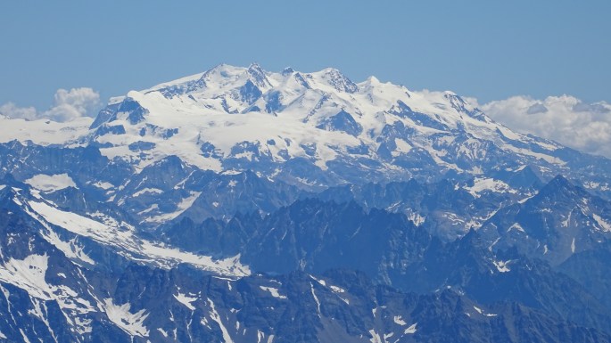Monte Rosa with its plethora of peaks over 4000 meters